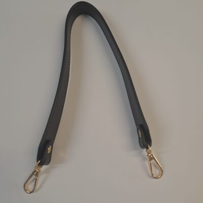 Curea neagra cu carabine pentru geanta